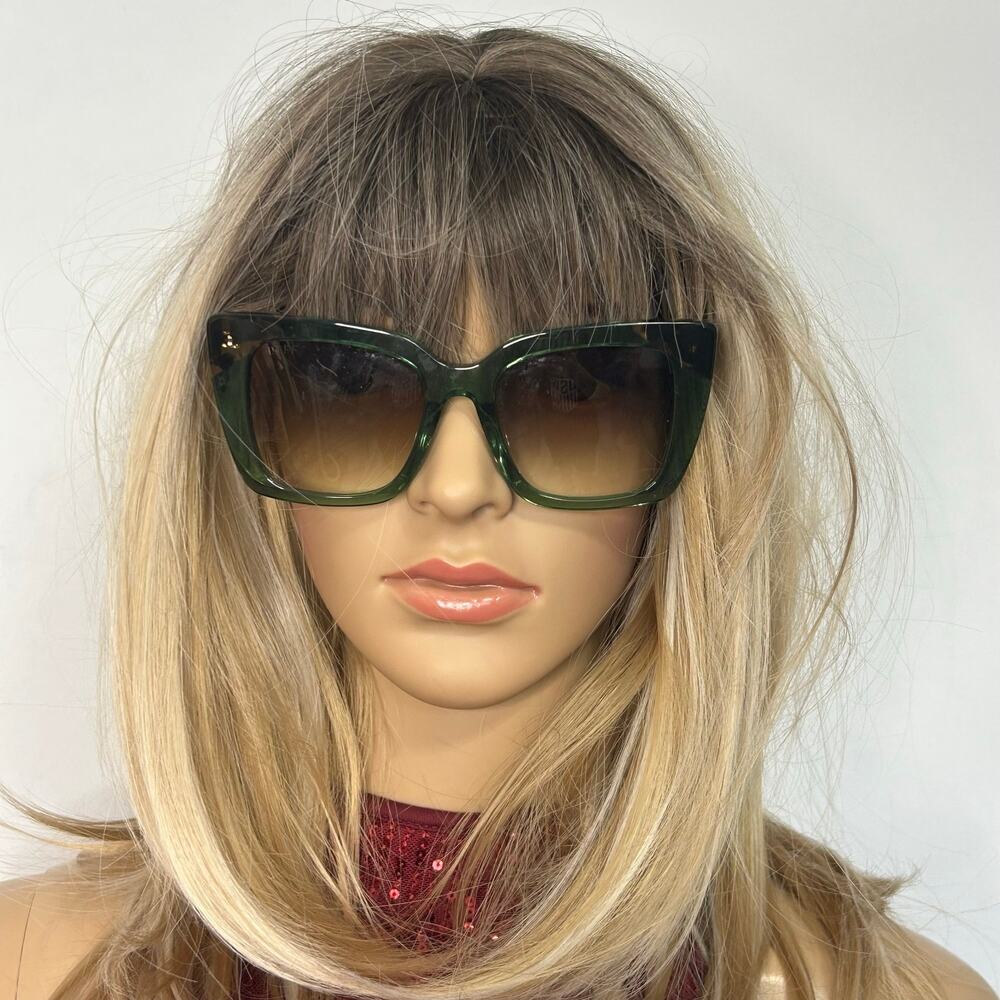 DIFF x The White Lotus Thailand Green Oversized Cat Eye Sunglasses Limited